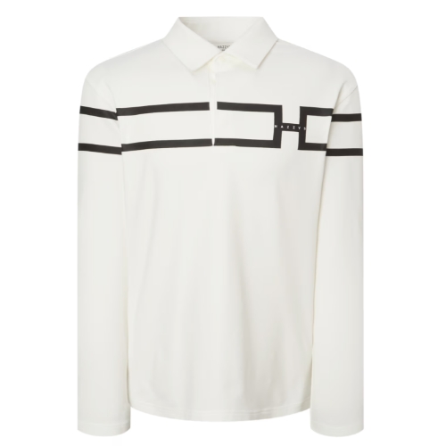 LF 헤지스골프 H로고 블럭 긴팔 폴로티셔츠 WPTS4C691OW