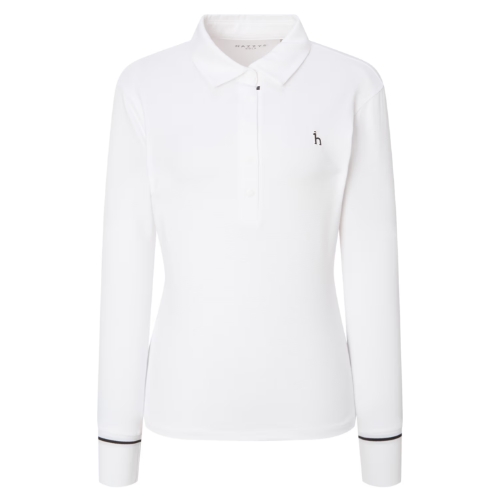 헤지스골프 소프트터치 나일론 카라 티셔츠 HWTS5C611OW