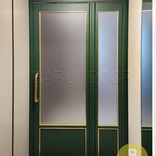 그린 샤틴투명강화유리 고시형 폴딩스윙중문