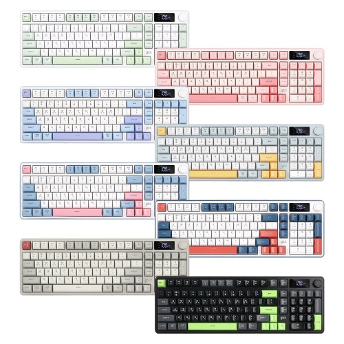 지클릭커  OFFICEPRO WK50 사일런스 M RGB 풀윤활 무소음 방수 무선 블루투스 LCD 98