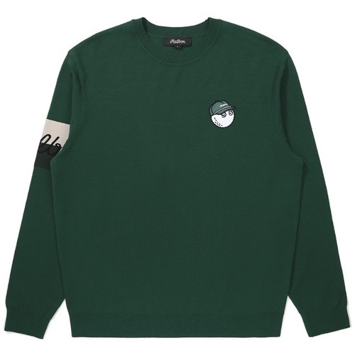 말본골프  버킷 롱 슬리브 스웨터 M5321PKT01GRN