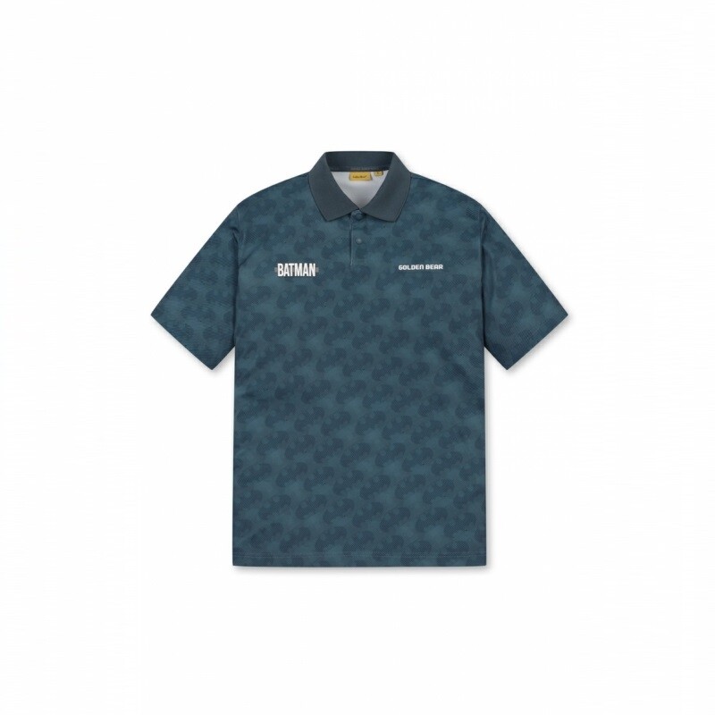 잭니클라우스 골든베어 배트맨 패턴 반팔 피케 폴로 티셔츠 G4TAW25051TQX