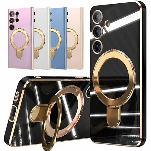 수나르  갤럭시S25 FE 글로시 풀커버 맥세이프 링 젤리 케이스