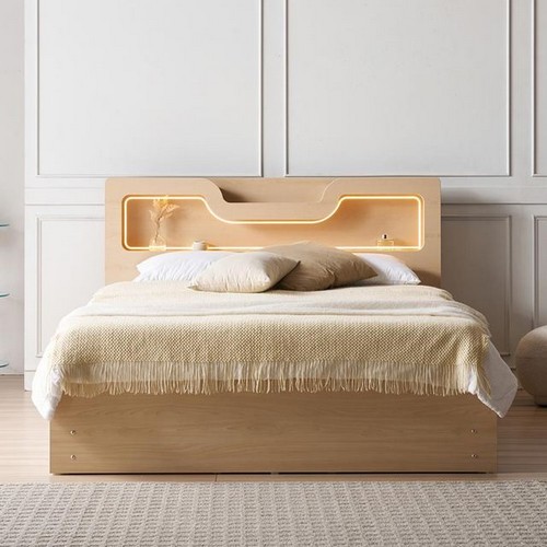 슬립스토아 피렌체 LED 수납 침대 Q/K