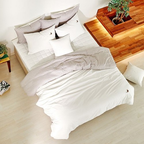 닥스HOME 고밀도 바버 화이트 퀼트이불 패드세트