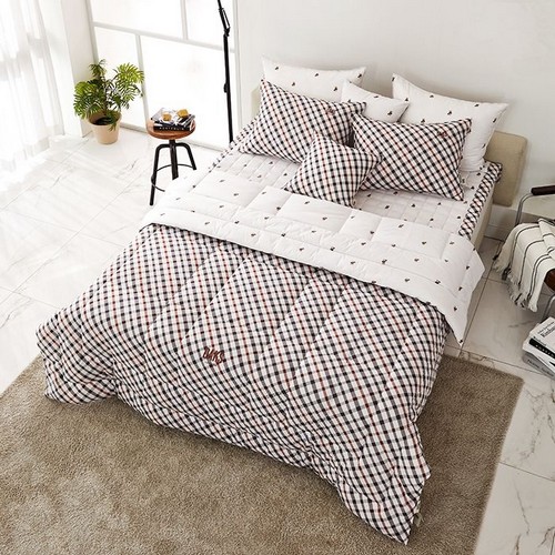 닥스HOME 아사 테디스 브라운 퀼트이불 패드세트