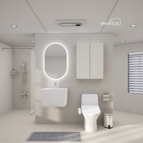 대림바스  스마트클린바스 샌드 살균LED거울형 거실욕실+휴젠뜨+비데