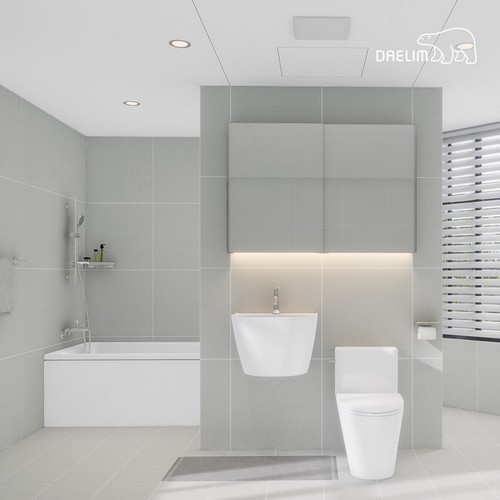 대림바스  포세린 에디션 포그 LED 와이드 슬라이딩장형 거실욕실