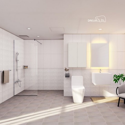 대림바스  코지스퀘어 LED사각거울 거실욕실