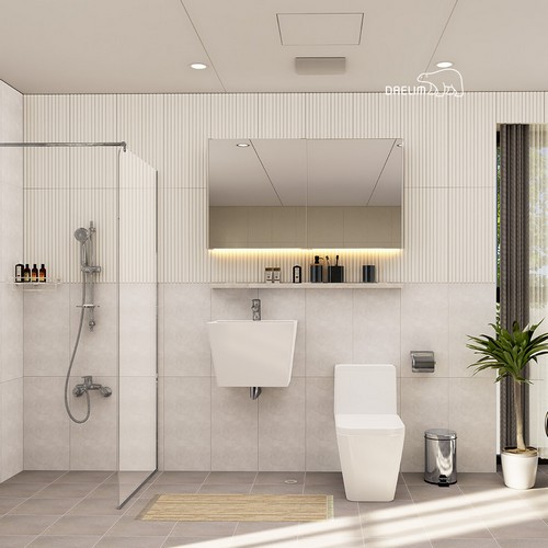 대림바스  코지스퀘어 LED슬라이딩장 거실욕실