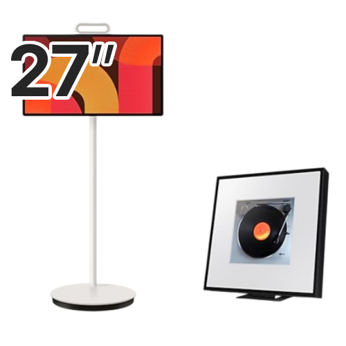 삼성전자 더 무빙스타일 KU27LSFM7AXXKR + 뮤직 프레임 HW-LS60D