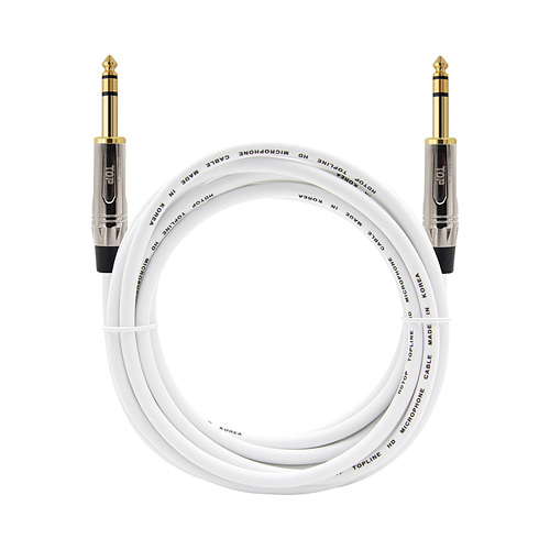 HDTOP  5.5 스테레오 메탈화이트 케이블