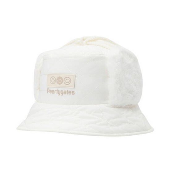 크리스패션 파리게이츠 스마일 패치 퀼팅 이어워머 버킷햇 521E4CP007IV