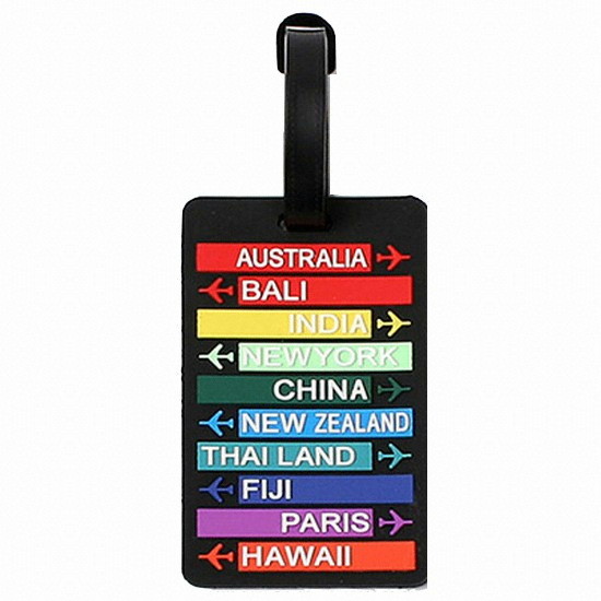 티엔티몰 PVC 캐리어 네임택 (세계여행)