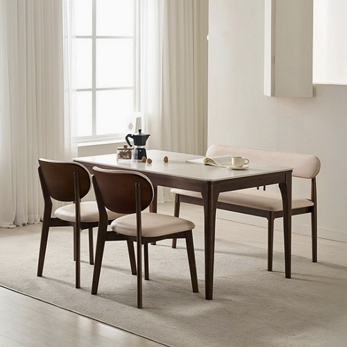 삼익가구 시에나 포세린 통세라믹 원목 식탁 1400