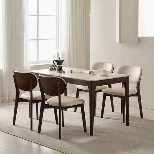 삼익가구 시에나 포세린 통세라믹 원목 식탁 1400