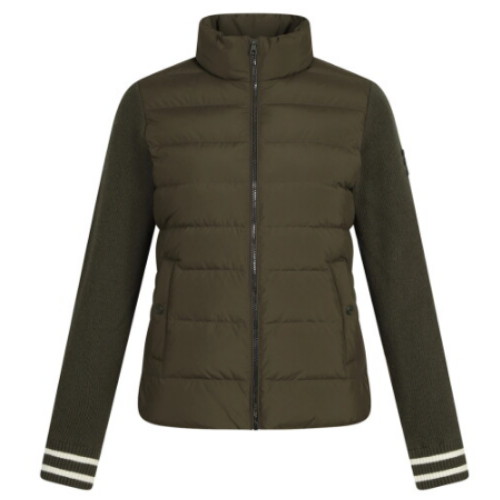 팬텀 니트 소매 덕다운 점퍼 221E4JP101_KH