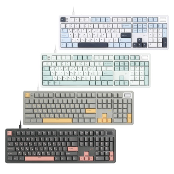 지클릭커  SPK107 기계식 화이트 마린