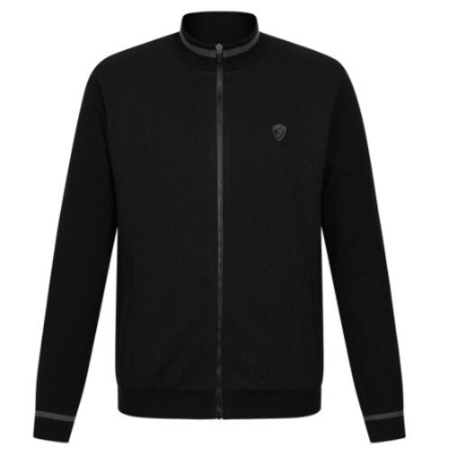 팬텀  변형 조직 방풍 집업 니트 가디건 211E3SD202_BK