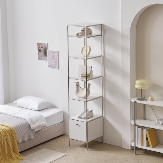 히트가구 N1656 모듈 원서랍 5단 진열 선반장 360