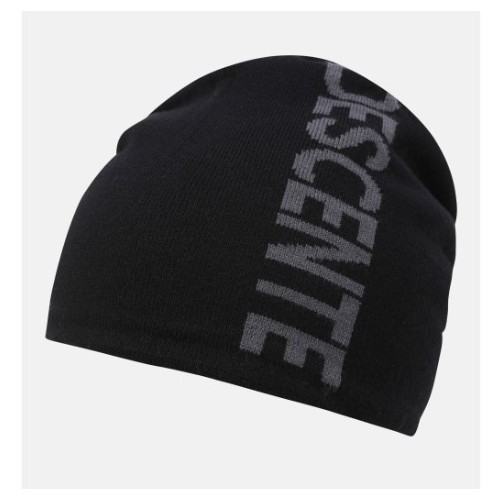 데상트  플랫 자카드 비니 블랙 SQ323UKC94