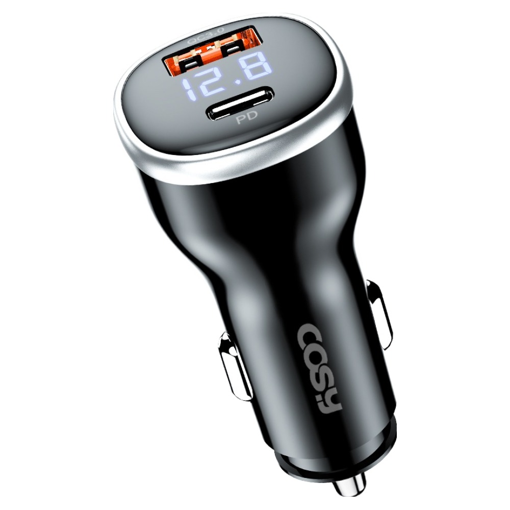 코시  51W 전압표시 2포트 차량용 초고속 충전기 CGR4144AT