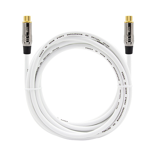 HDTOP  RCA FF 메탈화이트 연장 케이블