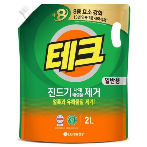 테크 알레르기 원인물질 제거 드럼용 리필 2L