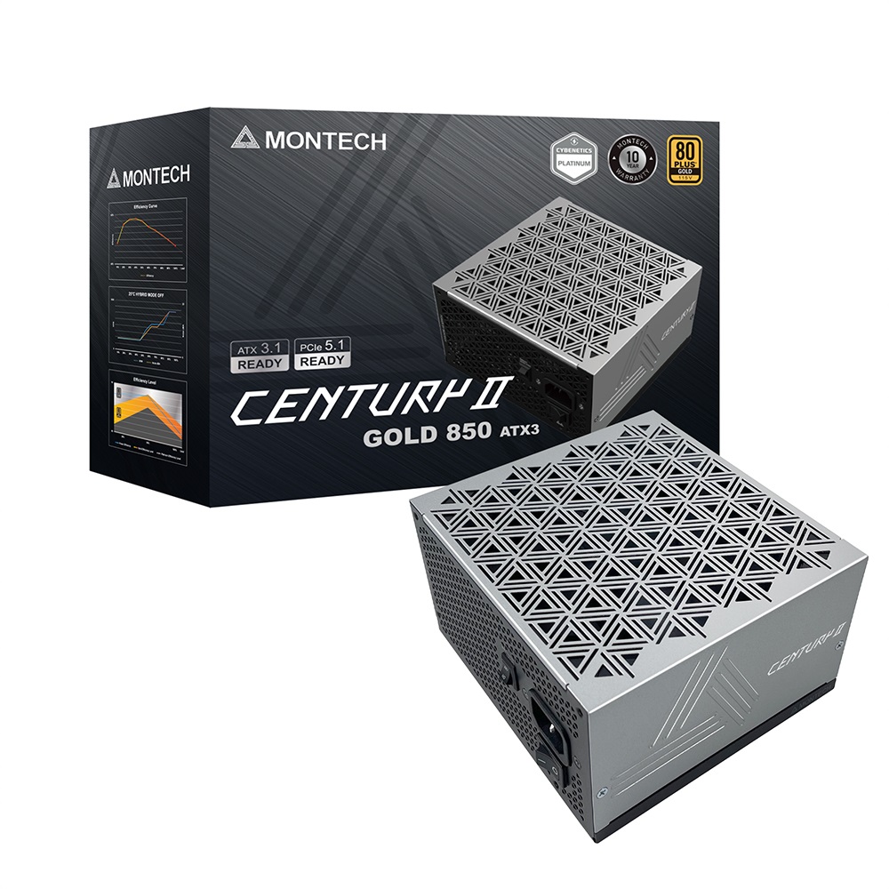 MONTECH  CENTURY II 850 80PLUS골드 풀모듈러 ATX3.1