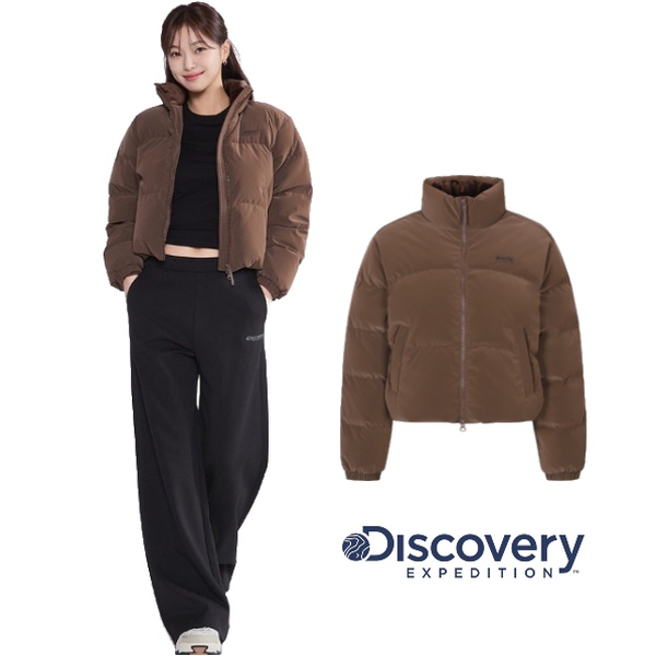디스커버리익스페디션  헤이니글로우다운숏패딩 DWDJ9G056-BRN