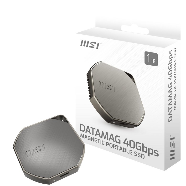 MSI  DATAMAG 40Gbps 마그네틱 Portable SSD 해외구매