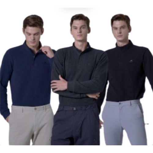 밀레 밀레골프 남성 하프집업 3종세트