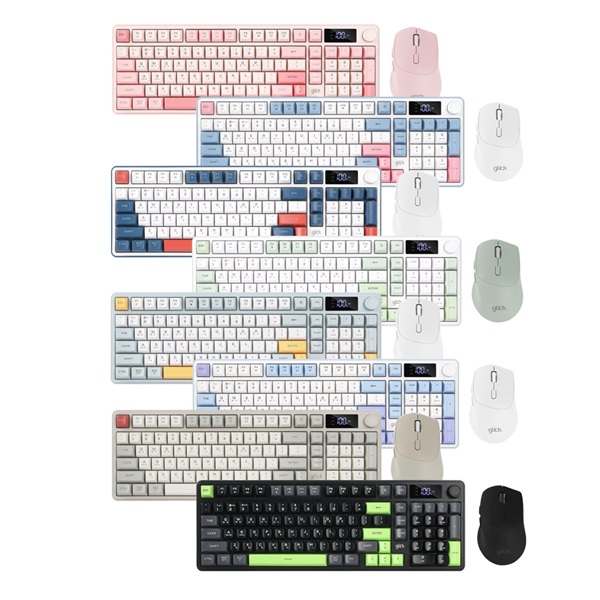 지클릭커  OFFICEPRO WMK50 사일런스 M LCD 98 무선 키보드 마우스 세트