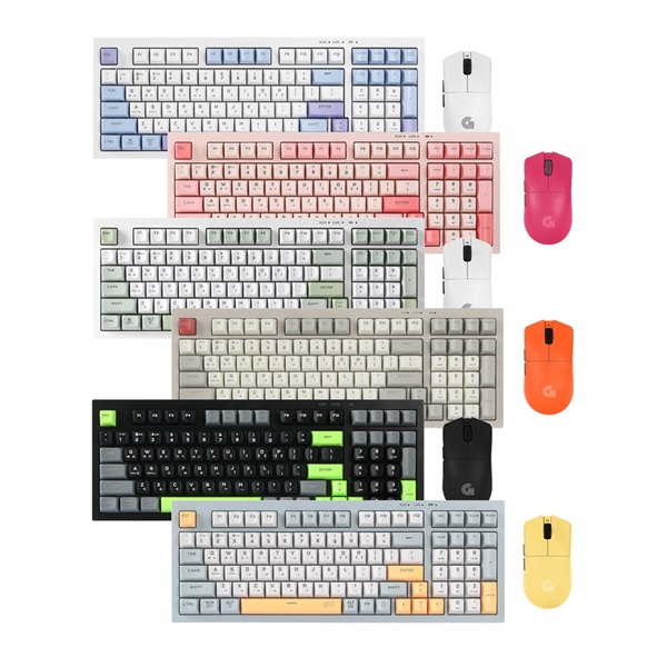 지클릭커  OFFICEPRO WMK990 사일런스 M 98 무선 키보드 마우스 세트