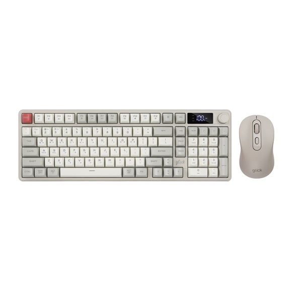 지클릭커  OFFICEPRO WMK90 사일런스 M LCD 98 무선 키보드 마우스 세트