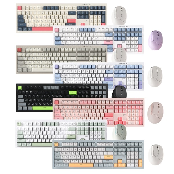 지클릭커  OFFICEPRO WMK600 사일런스 M 108 무선 키보드 마우스 세트