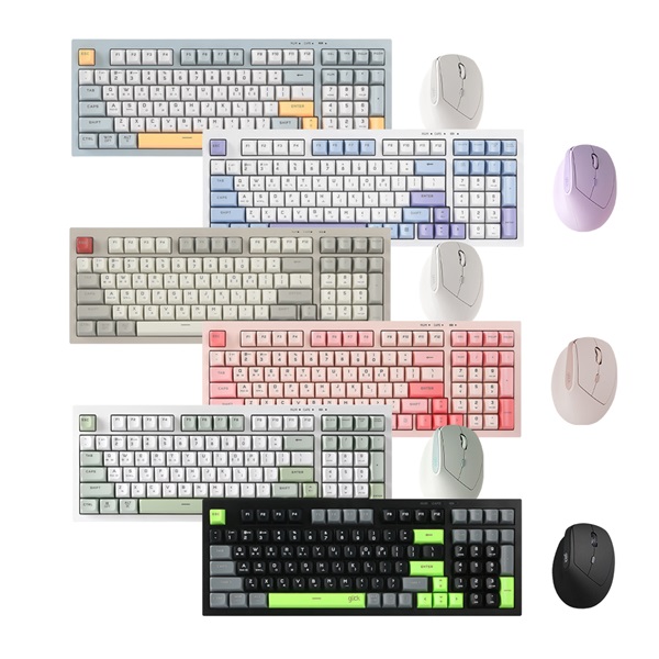 지클릭커  OFFICEPRO WMK600 사일런스 M 98 무선 키보드 마우스 세트