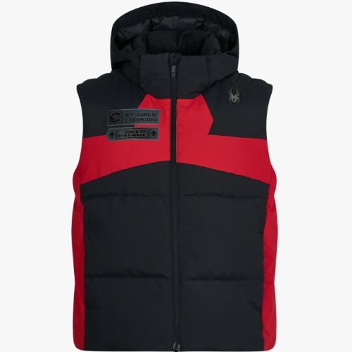 스파이더 패트롤 프리미엄 다운 베스트 SPKWCNDV301M-RED