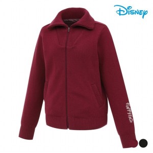 디즈니골프  메리노울 캐시미어 하이넥 니트 집업 가디건 DP4LKG031