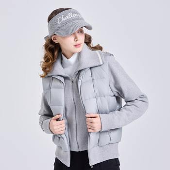 챌린저  윙카라 숄더 프리 스윙 구스다운 자켓 CHE4WJK5843GY