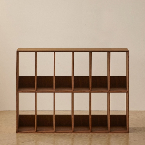 홈인홈 북다방 2단 6x2 라왕 원목 책장 1000