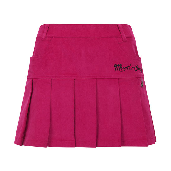 마스터바니에디션  백 밴딩 코듀로이 플리츠 큐롯 스커트 421E4PC504_PK