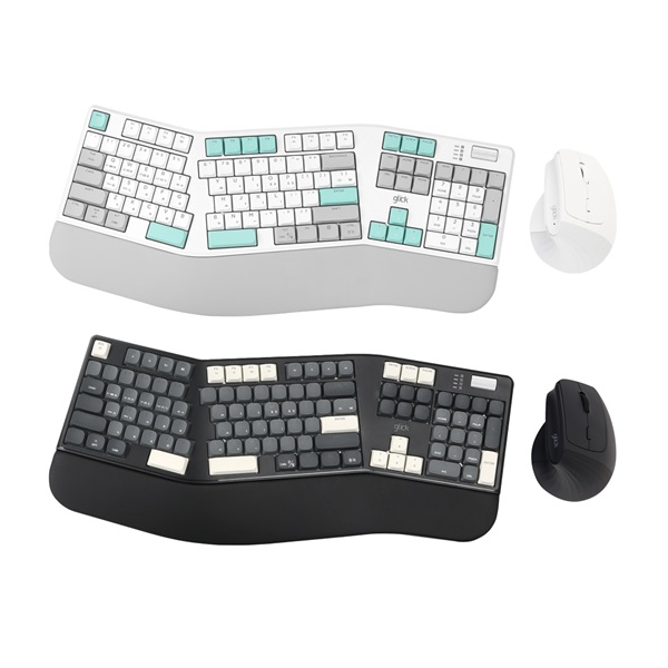 지클릭커  OFFICEPRO 에르고M EMK800 무선 기계식 키보드 마우스 세트