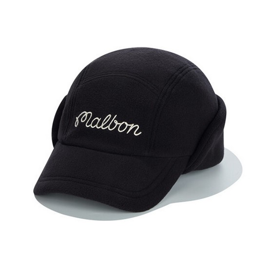 말본골프  플리스 귀달이 캡 M5443PCP11BLK
