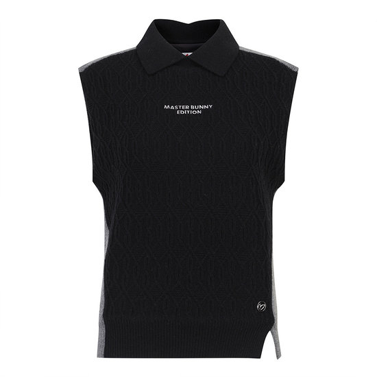 마스터바니에디션  메탈 심볼 케이블 카라 베스트 421E4SV504_BK