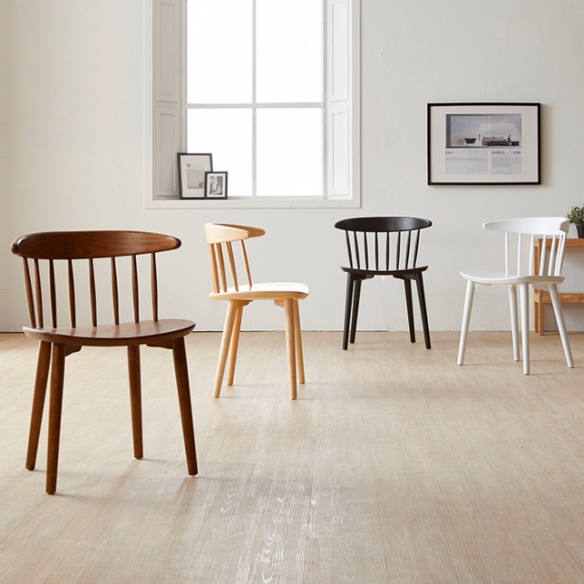 나무뜰  미쉘 원목 카페 식탁의자