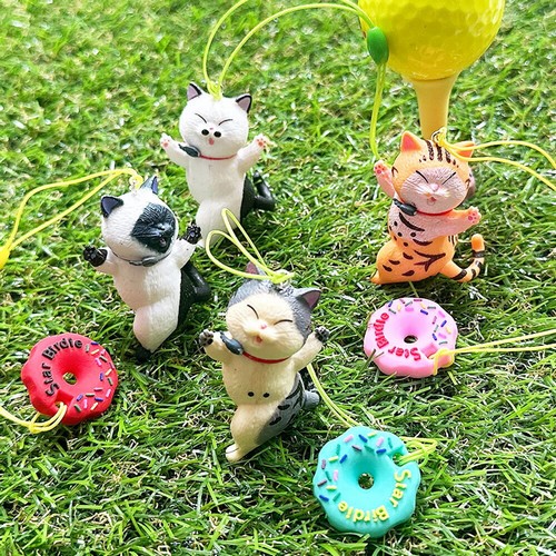 턴트골프  빅토리 고양이 도넛링 골프티걸이