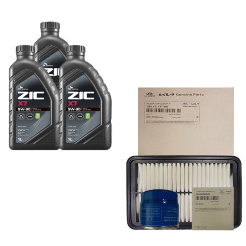 SK엔무브 ZIC X7 SP 5W30 4L + 순정필터 현대 아반떼CN7 가솔린
