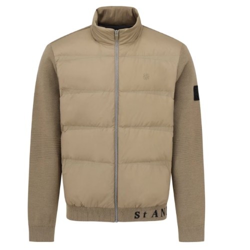 세인트앤드류스  구스 다운 블록 집업 방풍 니트 가디건 811E4SD005_BG