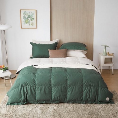 소프라움 트리플웜 HEAT-TEX 시베리아 구스 그린 차렵이불